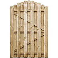 Los mejores  - vidaXL Madera de Pino Puerta Arqueada de Jardín Cancela Patio 100x150 cm